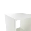 könyvespolc piramis, fehér, laminált DTD, NORAH