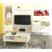 TV asztal/szekrény, tölgy sonoma / fehér, OSLO 75391
