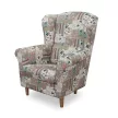 füles fotel puffal, szövet patchwork Viorica 1, ASTRID