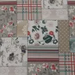 füles fotel puffal, szövet patchwork Viorica 1, ASTRID