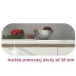 Alsószekrény, fehér magas fényű HG, LINE D803