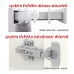 Alsószekrény három fiókkal D60, fehér magas fényű HG, LINE