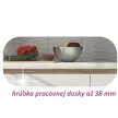 Alsószekrény három fiókkal D60, fehér magas fényű HG, LINE