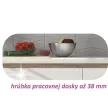 Alsószekrény, fehér magas fényű HG, jobbos, LINE