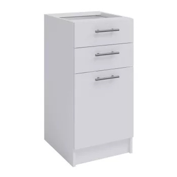 kombinált alsószekrény, fehér,  FABIANA S-40SZ2
