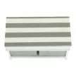 Lóca párnával, 2 fiók, fehér/szürke, SEAT BENCH 2 NEW