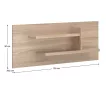 Fali polc, DTD laminált, tölgy sonoma, NORTY
