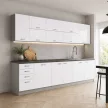 Alsó mosogatószekrény, fehér magasfényű, PRADO 80 ZL 2F BB