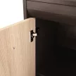 Komód, DTD/MDF, tölgy világos/tölgy sötét, KORINA