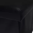 Összehajtható puff, textilbőr fekete, TELA NEW