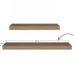 Polc, tölgy trufla, 80x25, GANA FY 11044-4 80