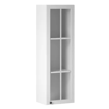   Felsőszekrény üveggel W40S, fehér/sosna andersen, PROVANCE