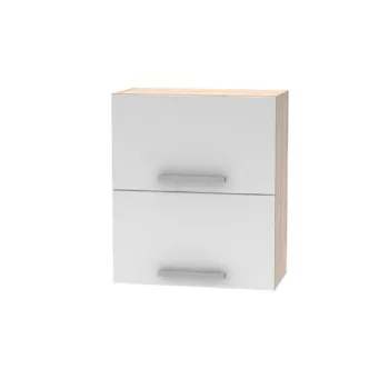   Billenő felsőszekrény 2DV, tölgy sonoma/fehér, NOVA PLUS NOPL-008-VH