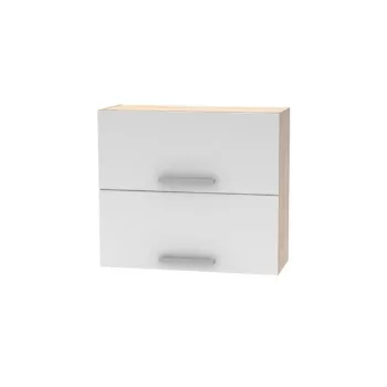   Billenő felsőszekrény 2DV, tölgy sonoma/fehér, NOVA PLUS NOPL-015-OH