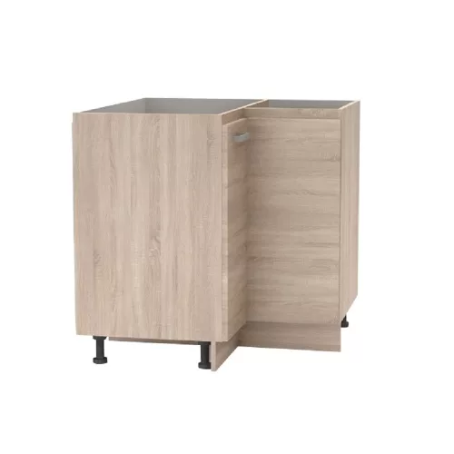 Alsó sarokszekrény, tölgy sonoma, univerzális, NOVA PLUS NOPL-061-RS