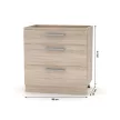 Alsószekrény 80, tölgy sonoma, NOVA PLUS NOPL-064-0S