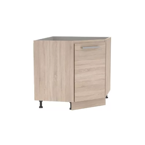 Alsó sarokszekrény, tölgy sonoma, univerzális, NOVA PLUS NOPL-065-RS