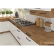 Magas szekrény beépített sütőnek, lancelot tölgy/ fehér extra magas fényű HG, VEGA 60 DP-210 2F