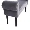 Lóca, Velvet szövet, szürke/fekete, BURDA