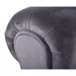 Lóca, Velvet szövet, szürke/fekete, BURDA