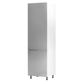   Szekrény a beépíthető hűtőhöz Aurora D60ZL, fehér, szürke