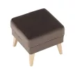 Puff, taupe-szürke-barna/bükk, RODEZA
