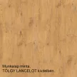 Alsószekrény, szürke matt/tölgy lancelot, VEGA 40 D 3S BB