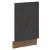 Előlap mosogatógéphez, szürke matt/tölgy lancelot, VEGA ZM 570x446