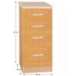 Konyhaszekrény, alsó, égerfa, LORA MDF NEW KLASIK S40SZ4