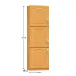 Magas konyhaszekrény, éger, balos, LORA MDF NEW KLASIK S40 / 210/57