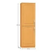 Hűtőgép szekrény elem, éger, balos, LORA MDF NEW KLASIK S60LO