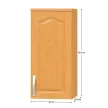 Konyhaszekrény, felső, jobb, égerfa LORA MDF NEW KLASIK W30 / 735
