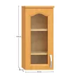 Felső konyhaszekrény, éger, balos, LORA MDF NEW KLASIK W40S