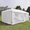 Kerti partisátor, fehér, 3x6 m, TEKNO TYP 2