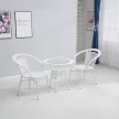Kerti rattan szett 1+2, fehér, JENAR