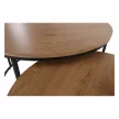 Két dohányzóasztal készlet, tölgyfa/fekete, IKLIN