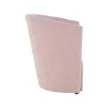 Klub fotel puffal, rózsaszín, ROSE