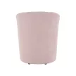 Klub fotel puffal, rózsaszín, ROSE