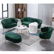 Pad Art-deco stílusban, smaragd Velvet anyag/gold króm-arany, NOBLIN