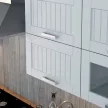 Felső szekrény, világosszürke/fehér, JULIA TYP 9