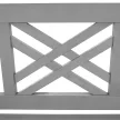 Fából készült kerti pad, szürke, 150 cm, FABLA