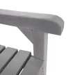 Fából készült kerti pad, szürke, 150 cm, FABLA