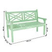 Fából készült kerti pad, neo mint, 124 cm, FABLA