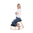 Egyensúlyfejlesztő  térdelőszék, fekete/természetes, RENAR