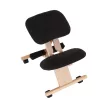 Ergonomikus térdelőszék, fekete/bükkfa, GROCO