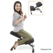 Ergonomikus térdelőszék, szürkésbarna Taupe/bükkfa, FLONET