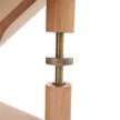 Ergonomikus térdelőszék, szürkésbarna Taupe/bükkfa, FLONET