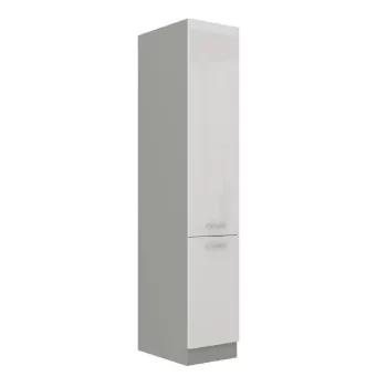   Magas élelmiszer szekrény, fehér magasfényű, PRADO 40 DK-210 2F