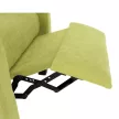 Relaxáló fotel, zöld, TURNER