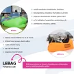 Felfújható babzsák/lazy bag, rózsaszín, LEBAG